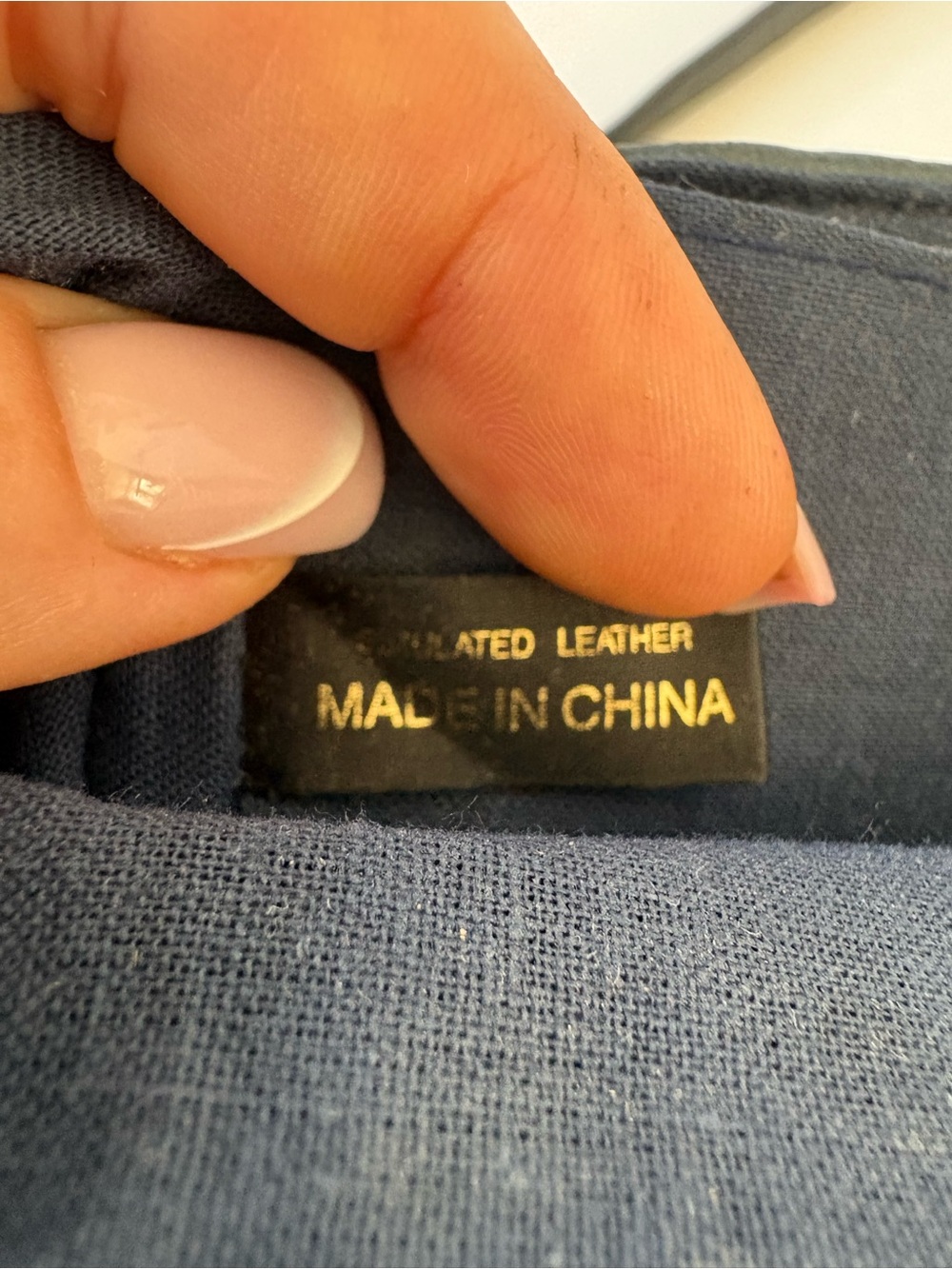 J.G.Hook Shoulder Handbag Tote Dark‎ Blue Flap Closure Academia Career Travel - Picture 7 of 10